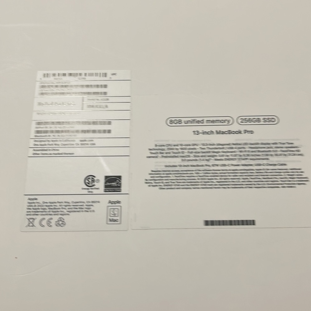 Laptop Apple 13 inch MacBook Pro 256gb - Picture 2 of 4